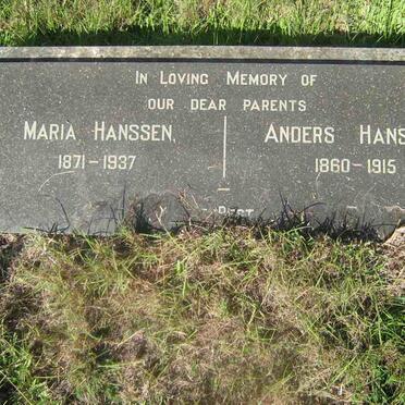 HANSSEN Anders 1860-1915 &amp; Maria 1871-1937