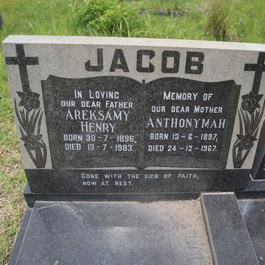 JACOB Areksamy Henry 1896-1983 &amp; Anthonymah 1897-1967