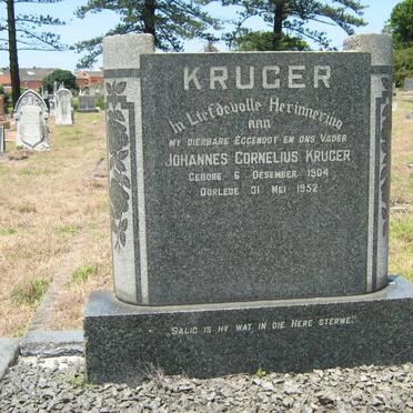 KRUGER Johannes Cornelius 1904-1952