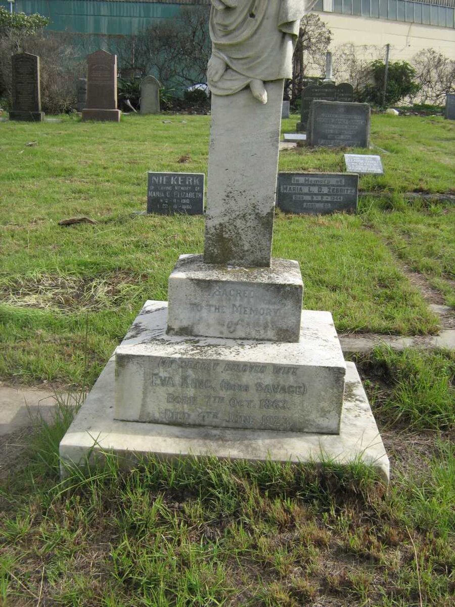 KING Eva nee SAVAGE 1863-1923