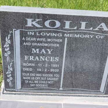 KOLLA May Frances 1951-2020