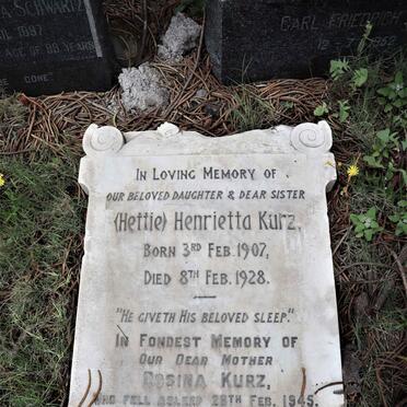 KURZ Rosina -1945 :: KURZ Henrietta 1907-1928
