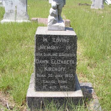 KIRCHOFF Dawn Elizabeth 1952-1954