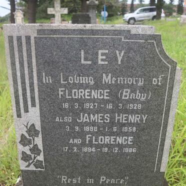 LEY James Henry 1888-195? &amp; Florence 1894-1986 :: LEY Florence 1927-1928