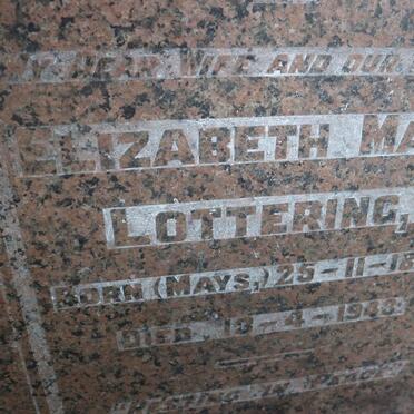LOTTERING Elizabeth Mary nee MAYS 1880-1943