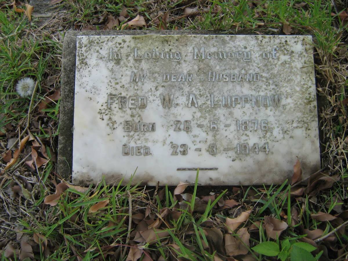 LUPPNOW Fred W. A. 1876-1944