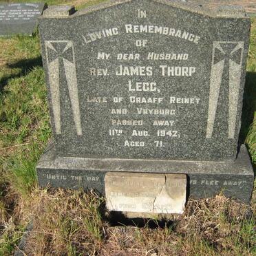 LEGG James Thorpe Rev -1942