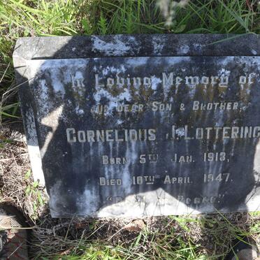 LOTTERING Cornelious J. 1913-1947