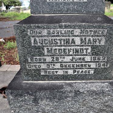 MEDEFINDT August Friedrich Wilhelm 1852-1931 &amp; Augustina Mary 1869-1941 _2