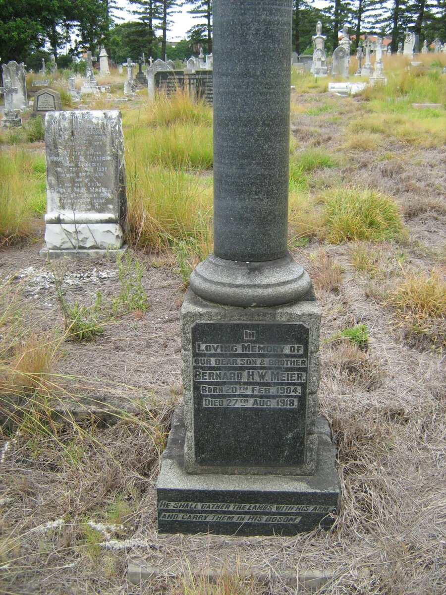 MEIER Bernard H.W. 1904-1918