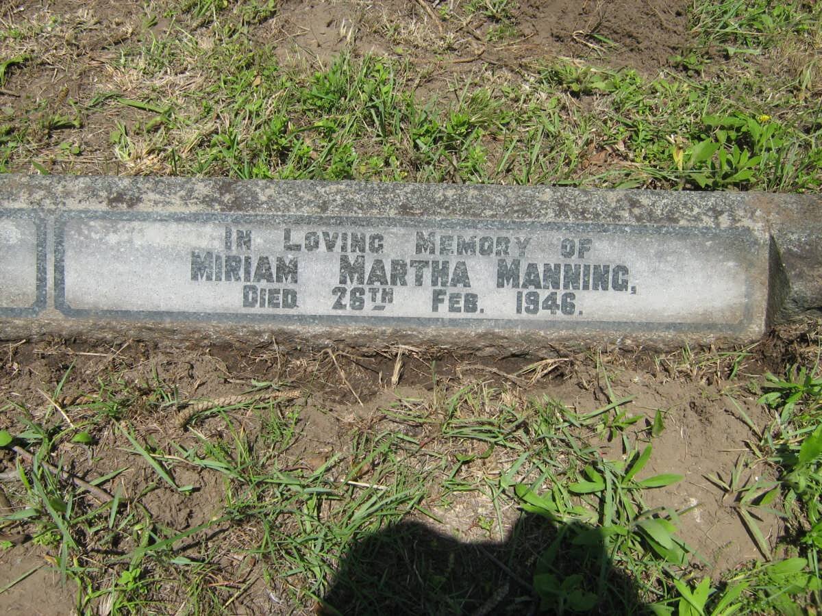 MANNING Miriam Martha -1946
