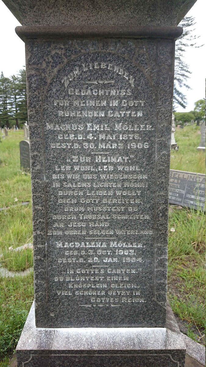 MOLLER Magnus Emil 1876-1906 :: MOLLER Magdalena 1903-1904