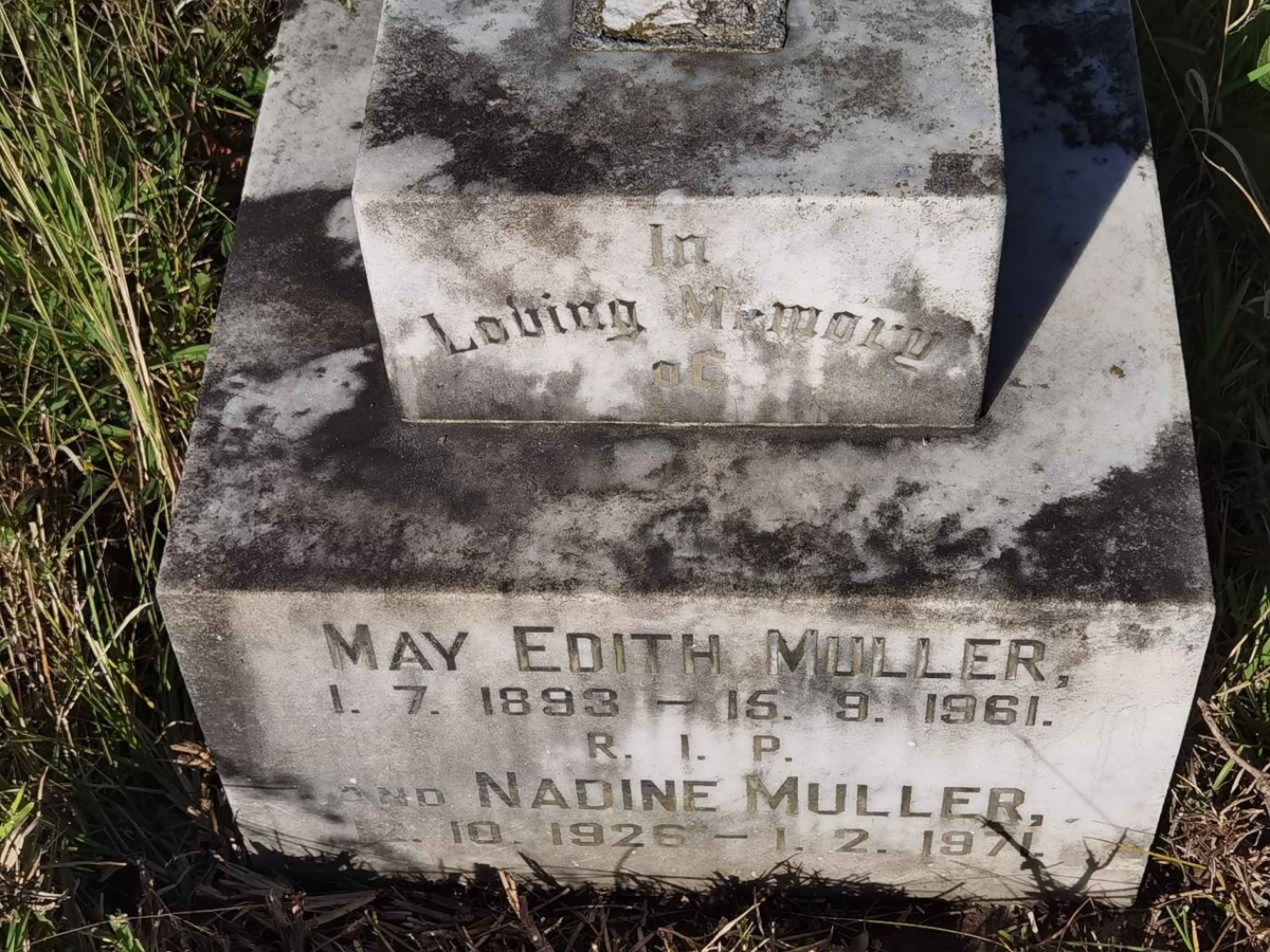 MULLER May Edith 1893-1961 :: MULLER Nadine 1926-1971
