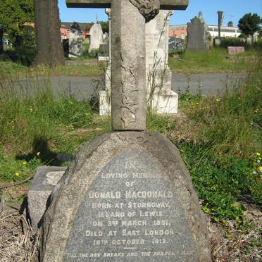 MACDONALD Donald 1861-1913