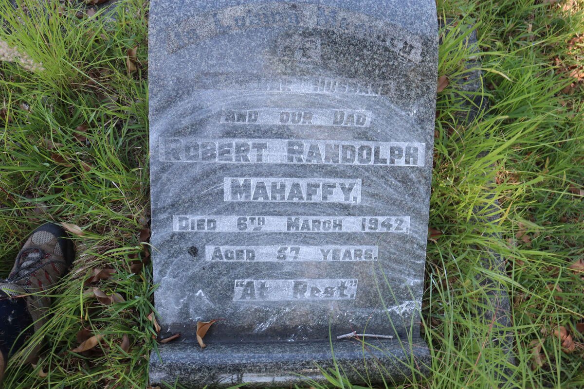 MAHAFFY Robert Randolph -1942