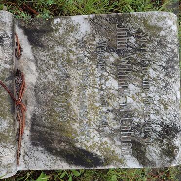 MCCALOAN John William -1928