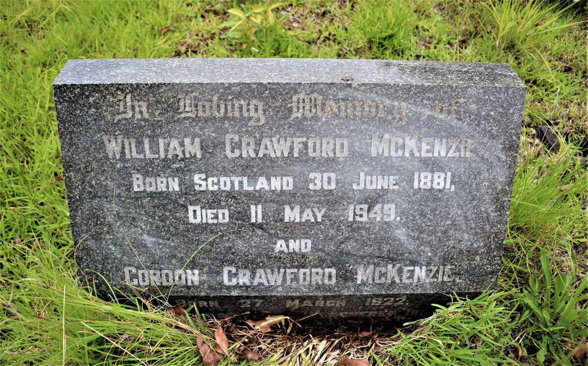 MCKENZIE William Crawford 1881-1949 :: MCKENZIE Gordon Crawford 1922-?