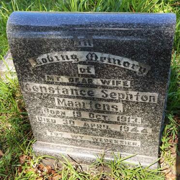 MAARTENS Constance Sephton 1913-1944