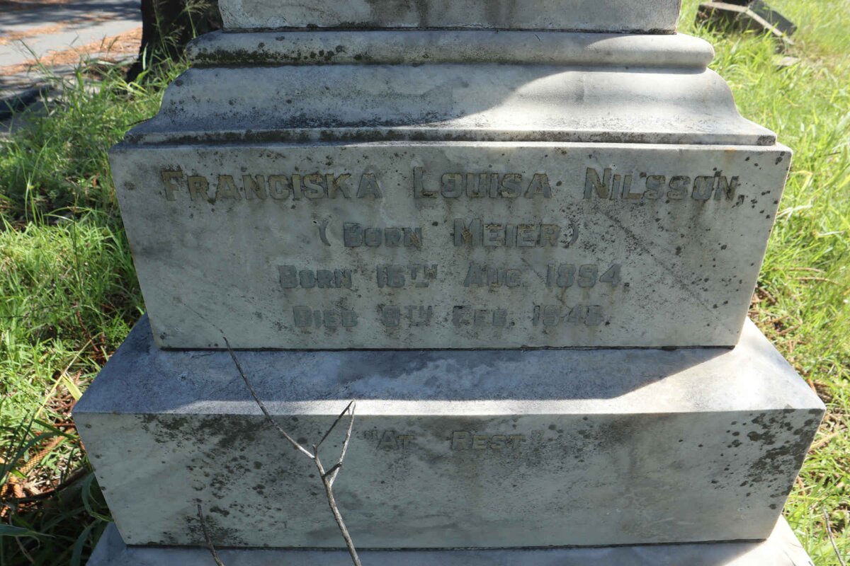 NILSSON Franciska Louisa nee MEIER 1894-1948