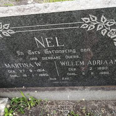 NEL Willem Adriaan 1893-1969 &amp; Martina W. 1914-1990