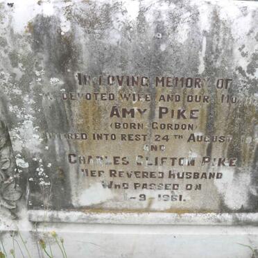 PIKE Charles Clifton -1961 &amp; Amy GORDON -1947