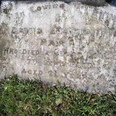 PARR David Benjamin -1926