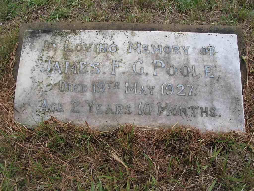 POOLE James F.C. -1927