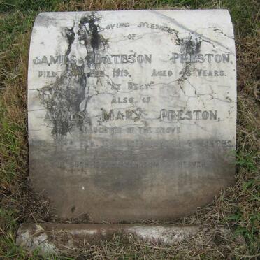 PRESTON James Bateson -1919 &amp; Agnes Mary -1910