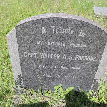 PARSONS Walter A.S. -1946