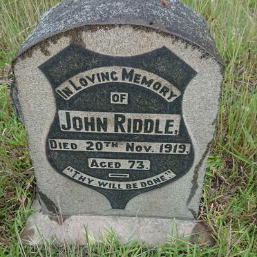 RIDDLE John -1919