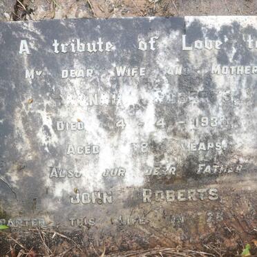 ROBERTS John -194? &amp; ?nah -1938