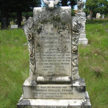 STOCK August Johannes -1923 :: STOCK Louisa -1945 :: STOCK Herman Michael -1932