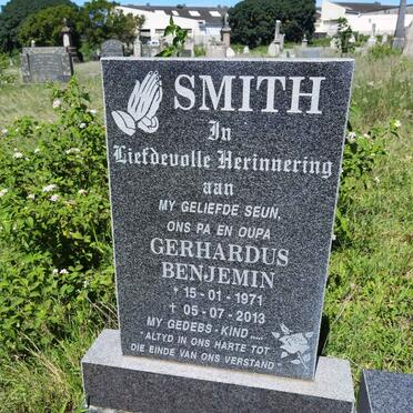 SMITH Gerhardus Benjemin 1971-2013