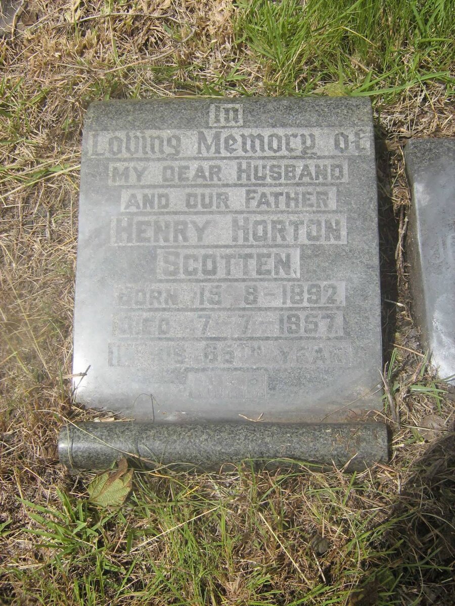 SCOTTEN Henry Horton 1892-1957