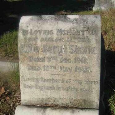 SHONE Ettie Beryl 1910-1925