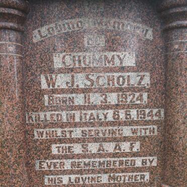 SCHOLZ W.J. 1924-1944