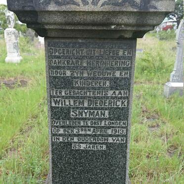 SNYMAN Willem Diederick -1919 :: SNYMAN Ernie 1912-1922 _1