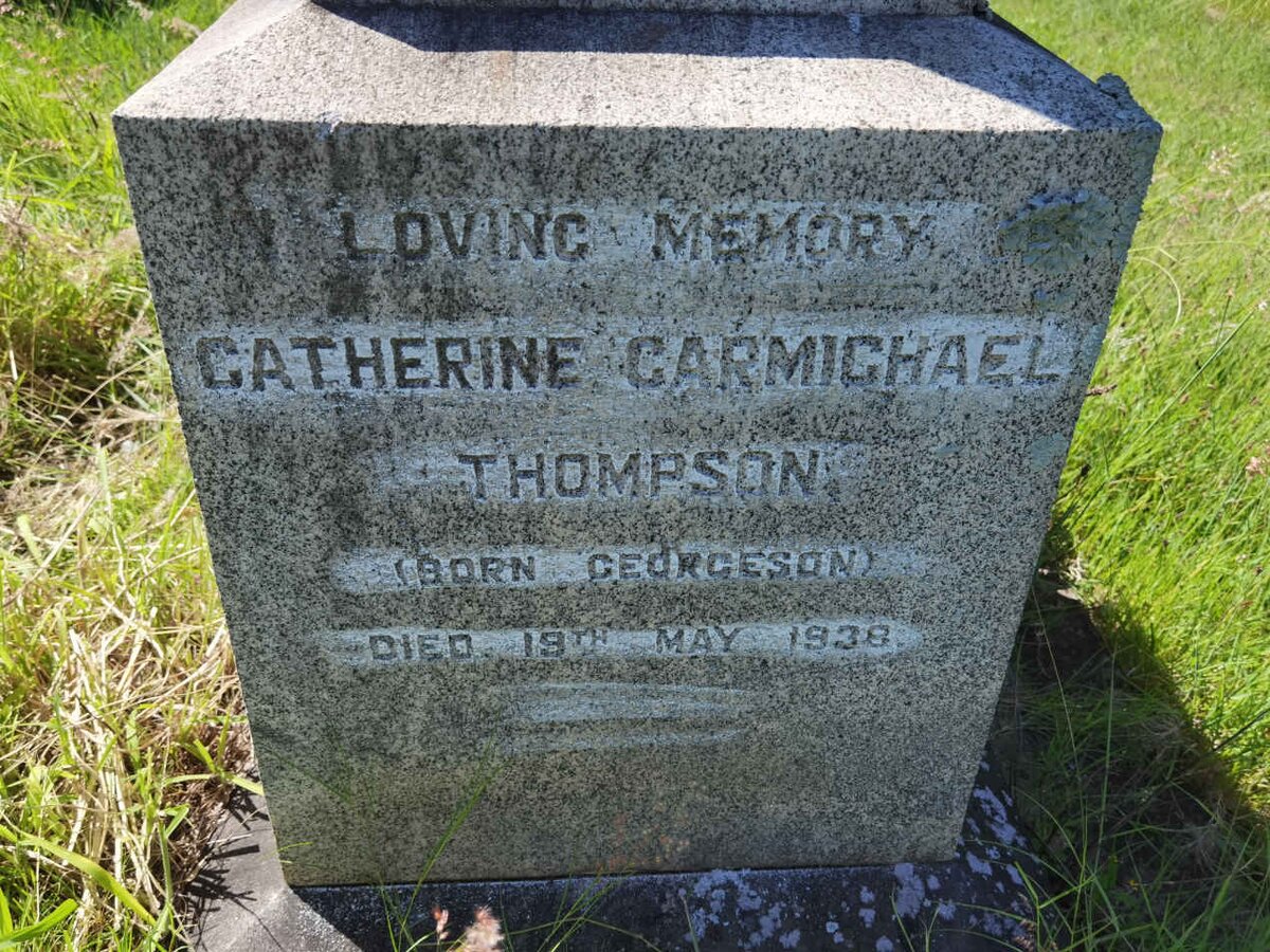 THOMPSON Catherine Carmichael nee GEORGESON -1938
