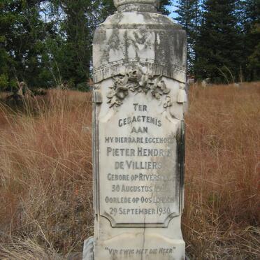 VILLIERS Pieter Hendrik, de 1845-1930