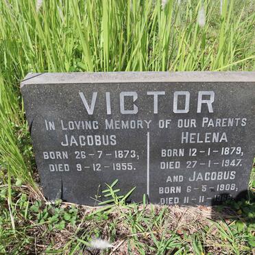 VICTOR Jacobus 1873-1955 &amp; Helena 1879-1947 :: VICTOR Jacobus 1908-1968