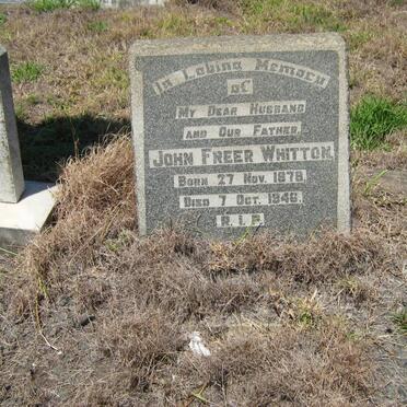 WHITTON John Freer 1878-1946