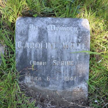 WHITE Caroline nee SPRING -1947