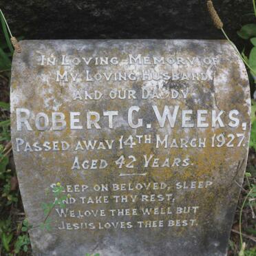 WEEKS Robert G. -1927