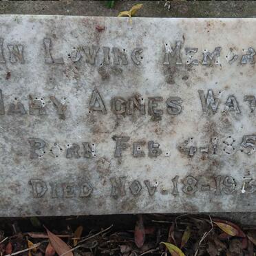 WATSON Mary Agnes 1855-1938