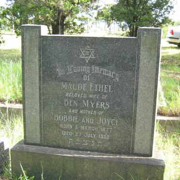 MYERS Maude Ethel 1877-1955
