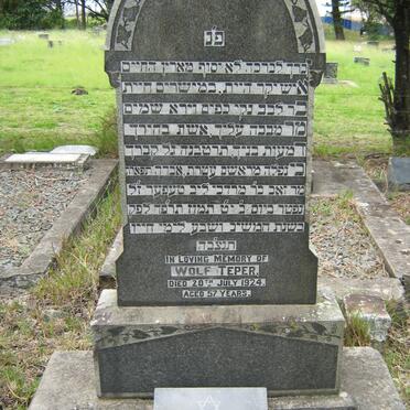 TEPER Wolf -1924 :: WOLF Harry -1925