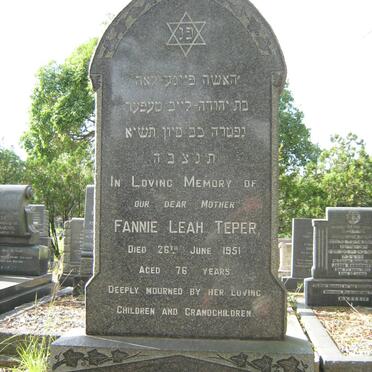 TEPER Fannie Leah -1951 