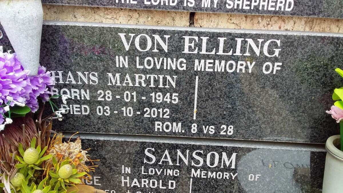 ELLING Hans Martin, von 1945-2012