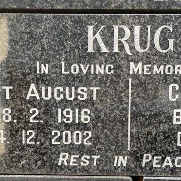 KRUG Herbert August 1916-2002 &amp; Gertrud Alma 1920-2011