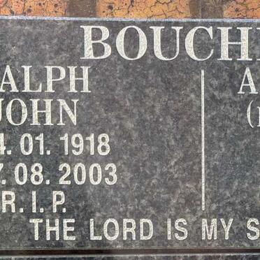 BOUCHER Ralph John 1918-2003 &amp;  Alwine Louisa BRANDT 1917-2007